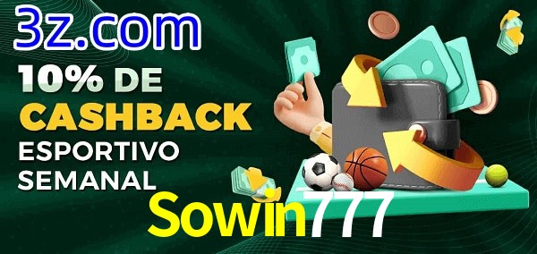 10% de bônus de cashback na Sowin777